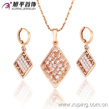 Joyas de moda para mujer CZ Diamond Jewelry Set -62452